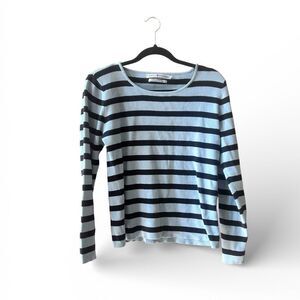 Vintage Tommy Hilfiger Striped Sweater Women's Size Large Blue Y2K Colorful